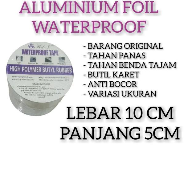 

☁ Lakban Alumunium Foil Super Kuat Anti Bocor Tahan Panas Tape Anti Air - 10 Cm x 5 Meter, MEL-V ➦