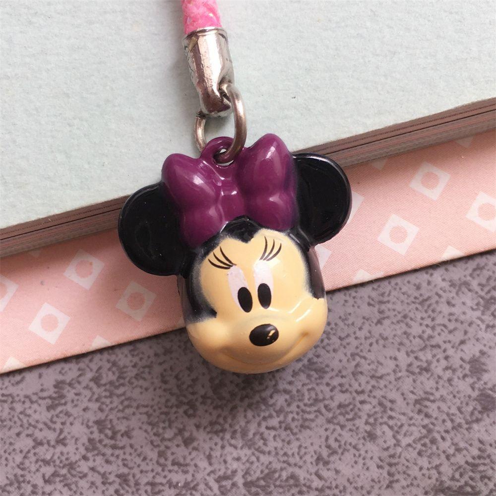 Rebuy Phone Bell Straps Aksesoris Ponsel Pesona Ponsel Pola Kartun Mickey DIY Gantungan Kunci Winnie the Pooh Phone Lanyard