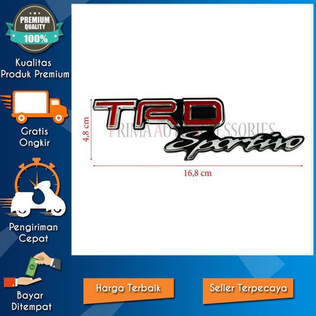 GROSIR LOGO EMBLEM MOBIL TRD SPORTIVO VRZ