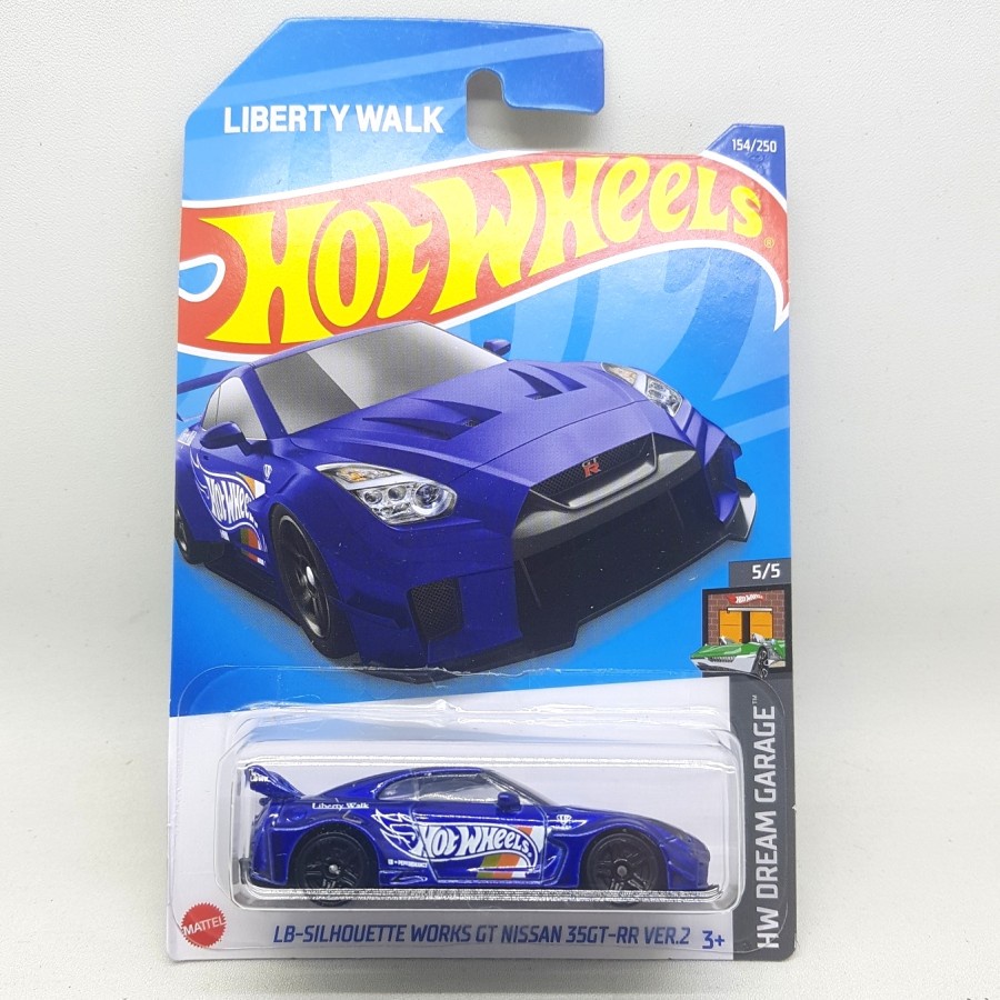 Hotwheels LB Silhouette Works GT Nissan 35 GT RR Biru - LOT J 2032