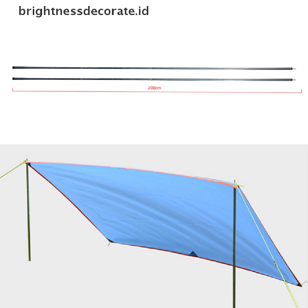 [birth] 8pcs Outdoor Backpacking Aluminium Alloy Tent Poles Bar Travel Camping Hiking us  [ID]