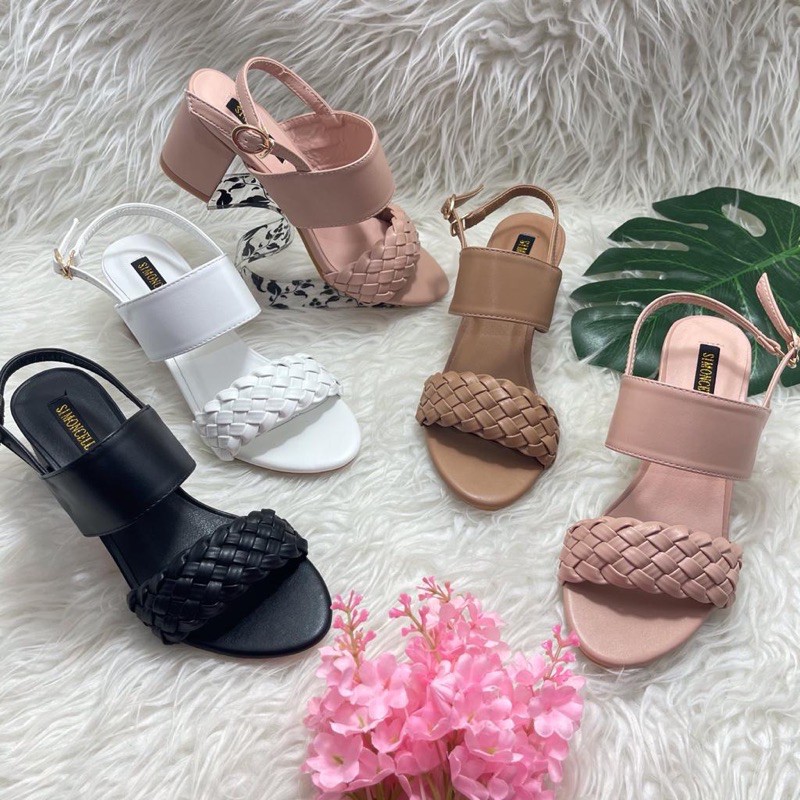 @Onecollection.shoes,New Sepatu Tumit Tahu Tali Belakang,Simoncelli Model Toncang