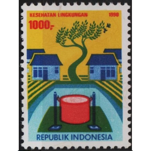 

Perangko Filateli G80 Indonesia MNH 1v 24.10.1990 Environmental Health