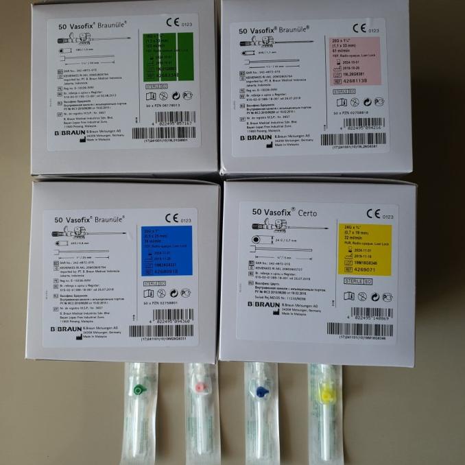 

Promo Awal tahun Vasofix Braunule "B BRAUN" 18G, 20G, 22G, 24G Promo Awal tahun