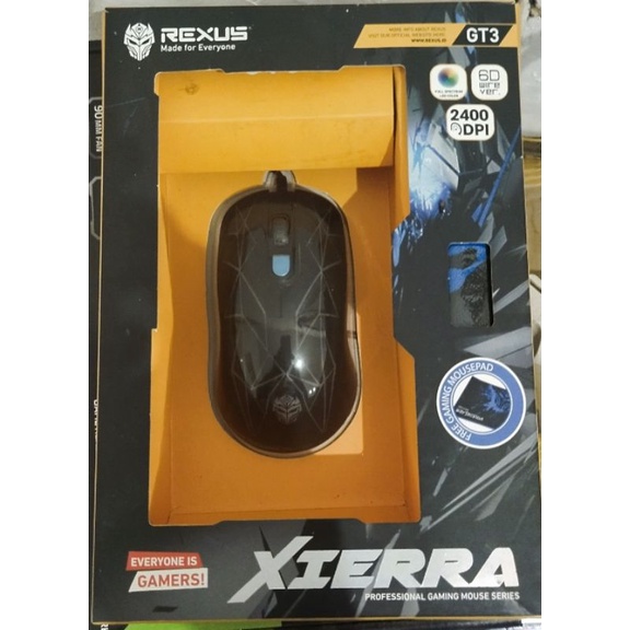 mouse rexus GT 3 rexus bonus mouse pad