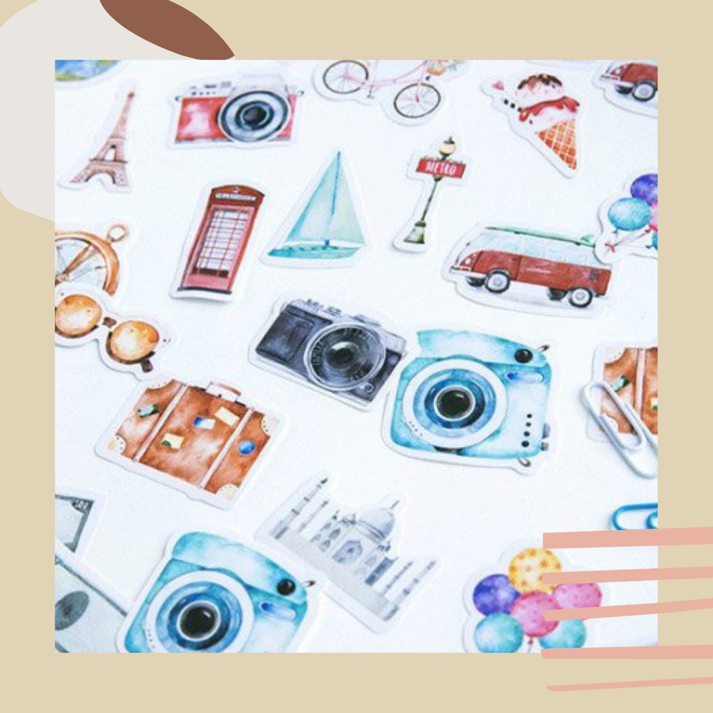 

Sticker Deco Box Travel 45 pcs untuk Bullet Jurnal