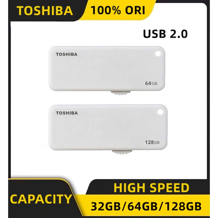 Flashdisk  32GB/64GB/128GB Microvault High Speed TOSHIBA USB 3.0 Flash Drive U203 Original Garansi Resmi Flashdisk TransMemory USB 2.0 Alsi