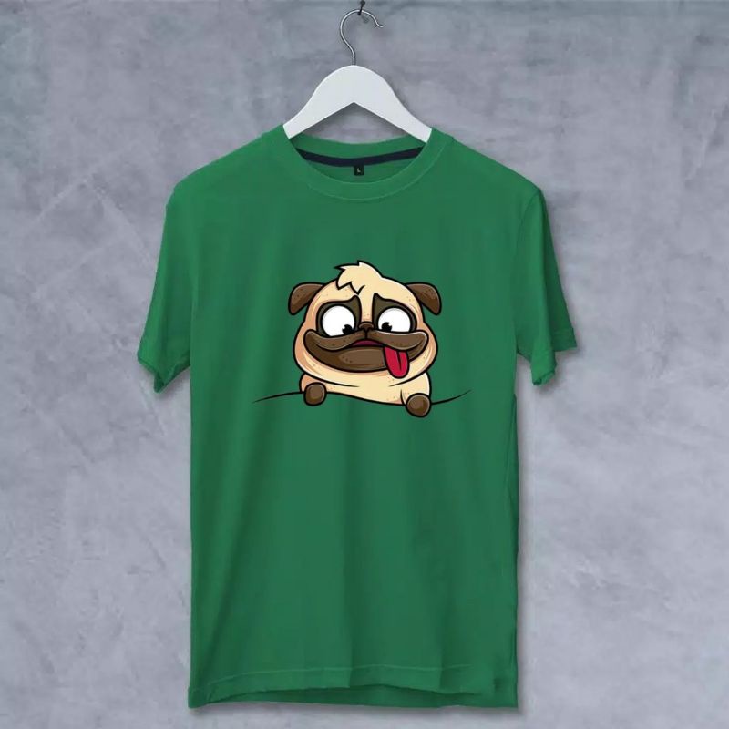 Kaos Atasan Dewasa Gambar Doggy TShirt Unisex Kaos Distro Baju Oblong Dewasa Pria Dan Wanita