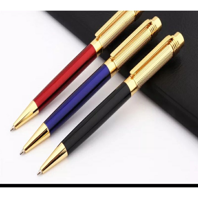 pen Parker bolpoin biru gold eksekutif