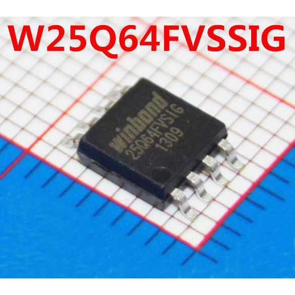 IC SPI FLASH 8MB WINBOND 25Q64 25Q64BVSIG CVSIG 25Q64FVSIG AG63