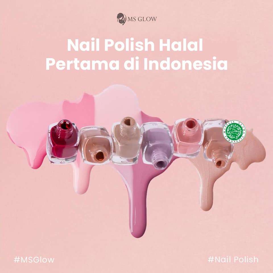 Breathable Nail Polish MS Glow Peel Off Kutek Kuku HALAL untuk Wudhu dan Shalat