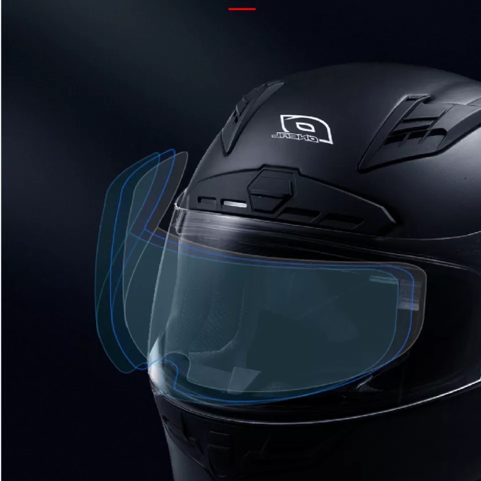 STIKER ANTI FOG KACA HELM MOTOR / ANTI EMBUN HELM ANTI AIR HUJAN HELM / FILM HELMET VISOR / KACA FILM HELM