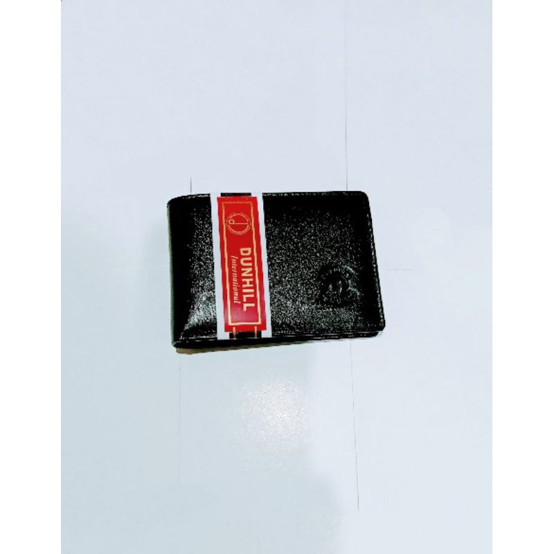 Dompet Kulit Asli Model Mini Slim Ukuran Kecil 8X10 CM Warna Hitam