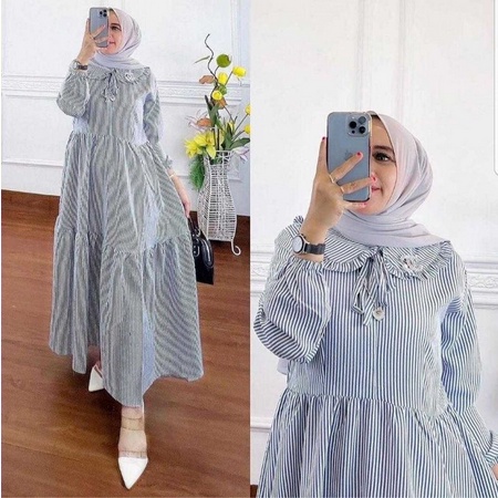 Baju Gamis Muslim Terbaru 2021 2022 Model Baju Pesta Wanita kekinian kondangan Kekinian gaun remaja