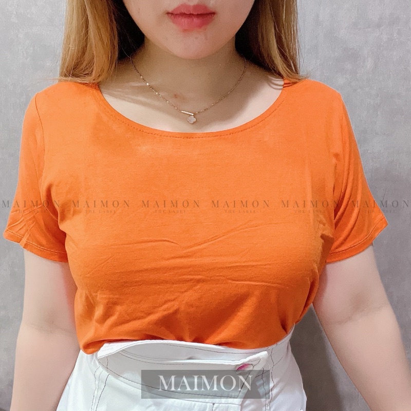 Loose Crop Top | Baju Kaos Polos Crop Atasan Wanita | Maimon Grosir