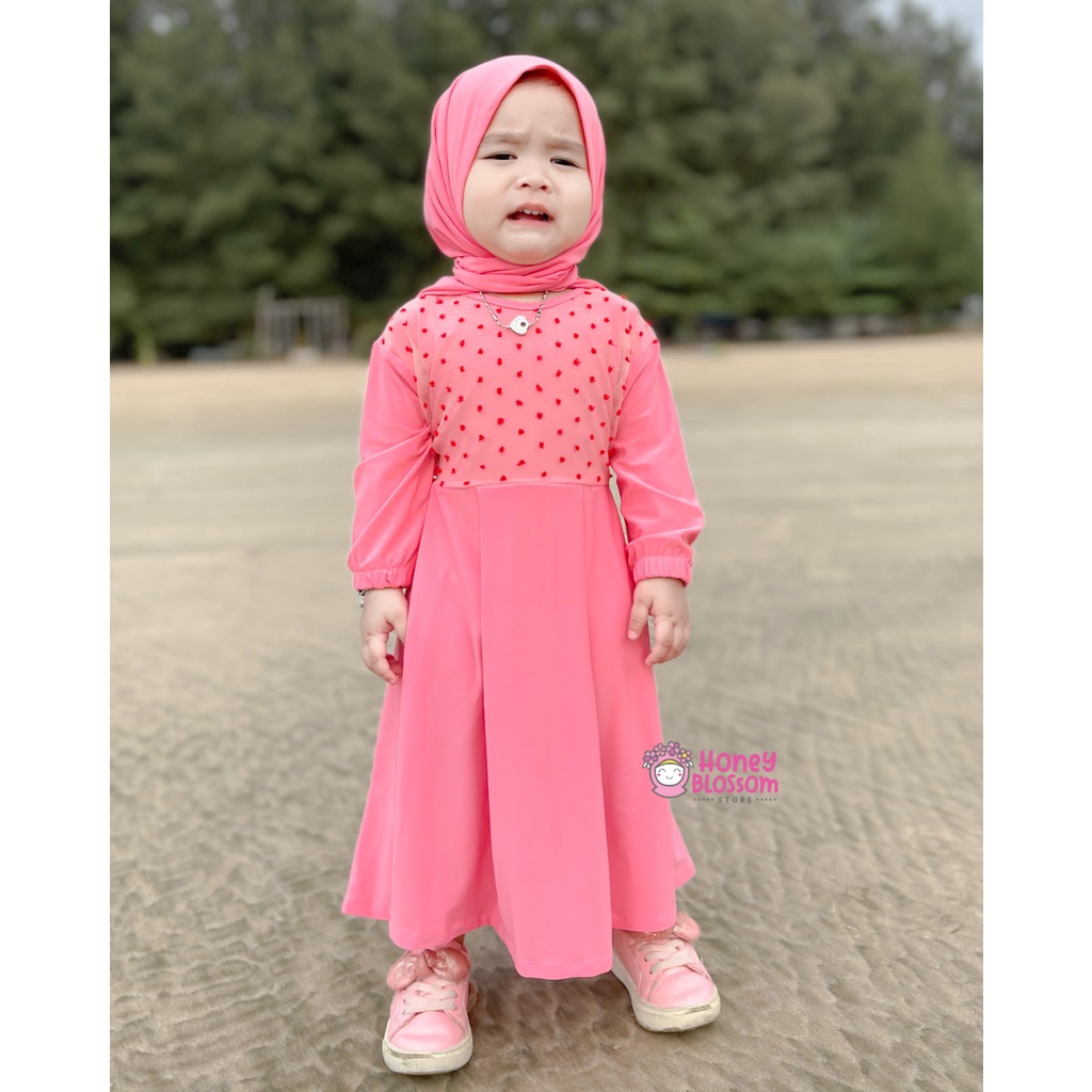 HONEYBLOSSOM gamis bayi / gamis bayi perempuan alesha / gamis bayi perempuan 6 12 bulan