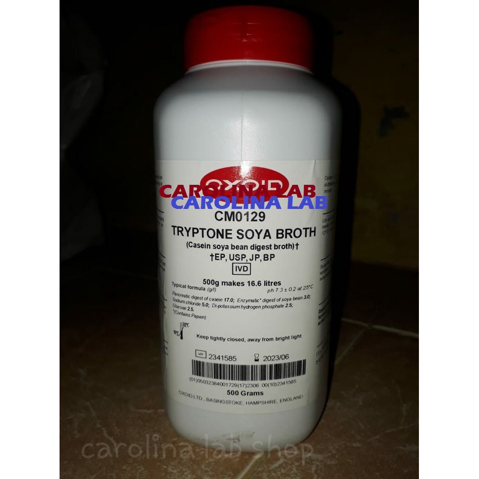 

TRYPTONE SOYA BROTH 500 GR| CM0129B OXOID