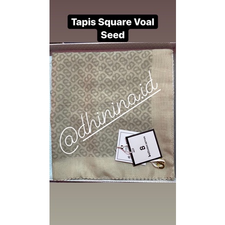Buttonscarves Tapis Square Voal Seed