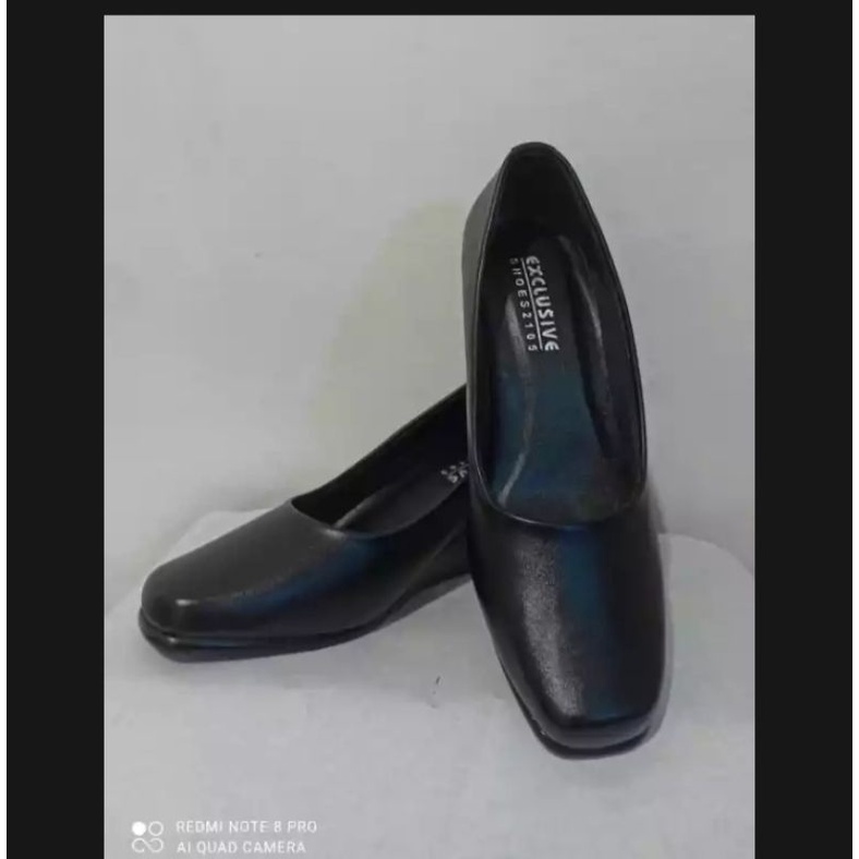 Sepatu ibu persit/sepatu wedges hak 5cm exclusive