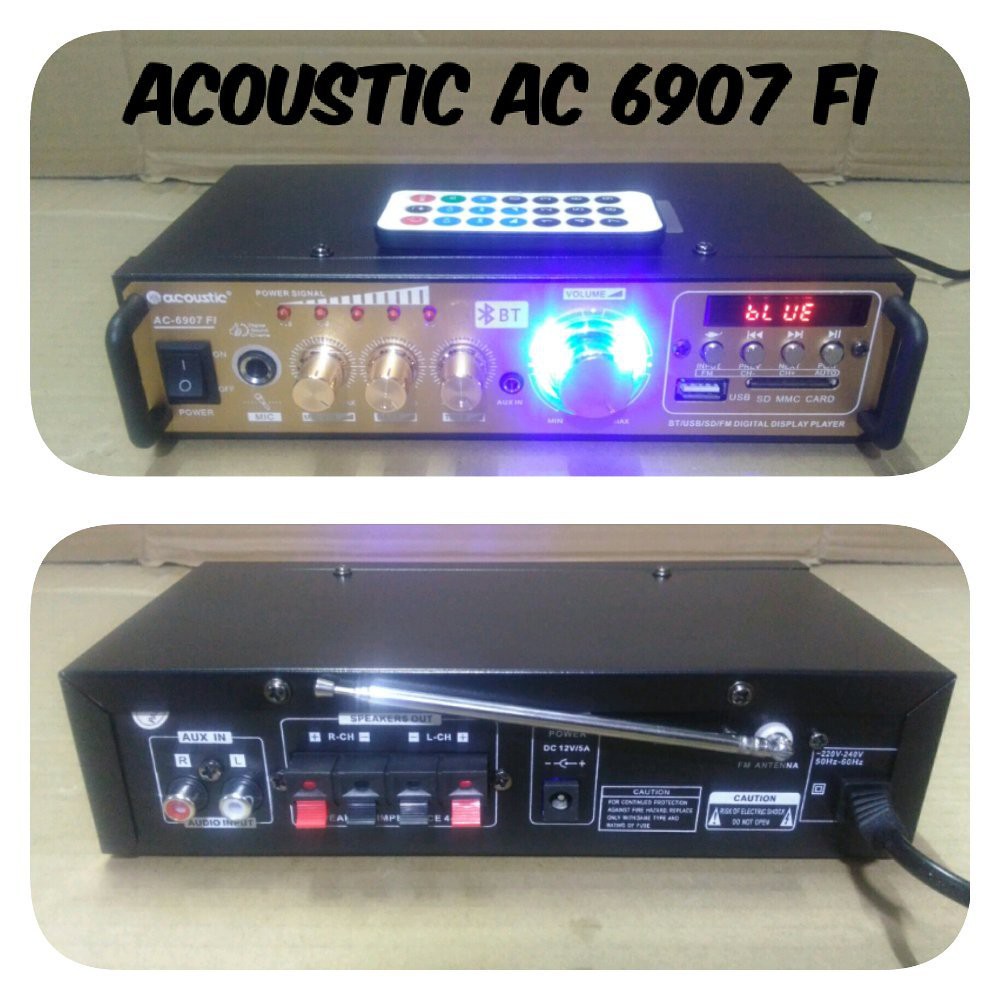 AMPLI MINI bluetooth ACOUSTIC AC 6907 FI amplifier ac6907