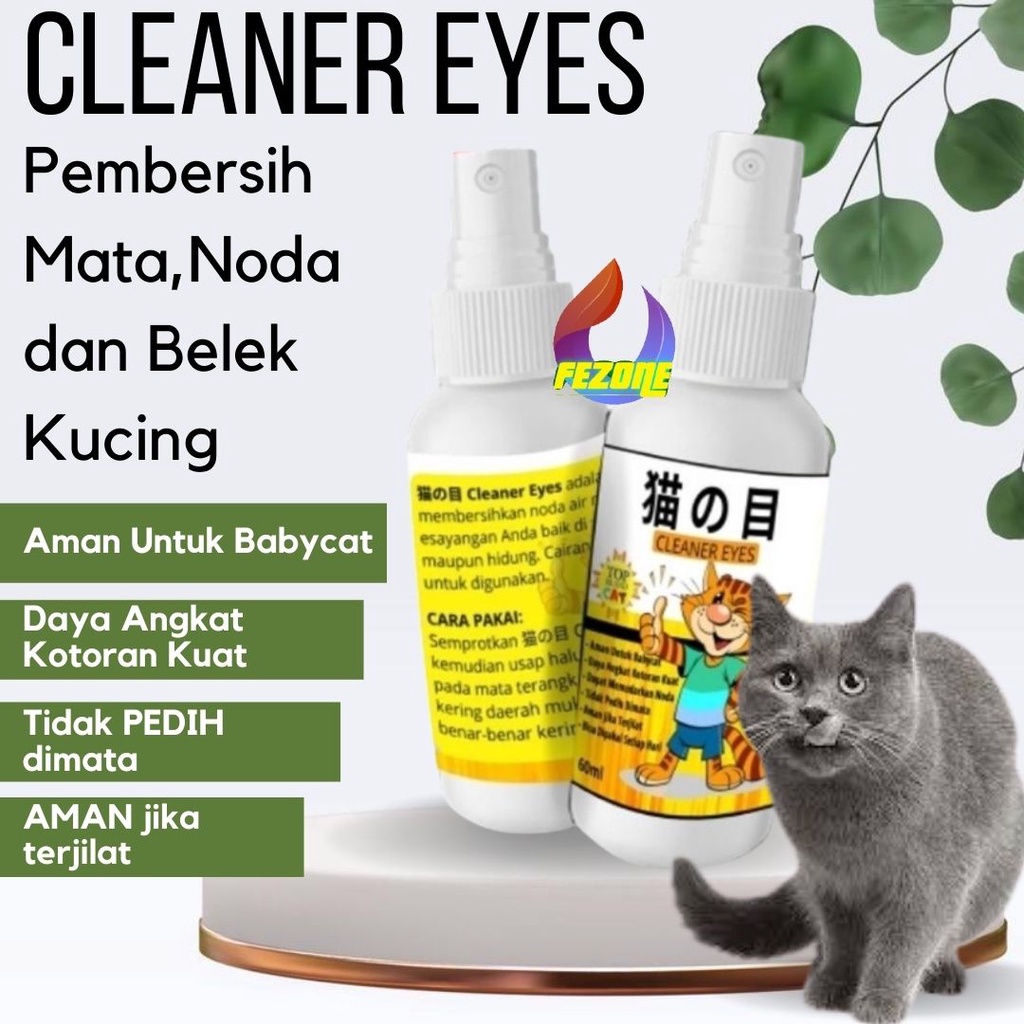 Cleaner Eyes Cat - Pembersih Mata Kucing Pembersih Belek Noda FEZONE