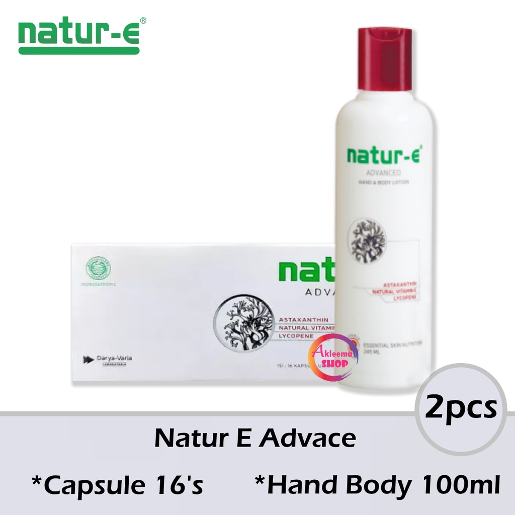 Paket Natur e Anging 2pcs (Hand Body 100ml+Kapsul 16's)