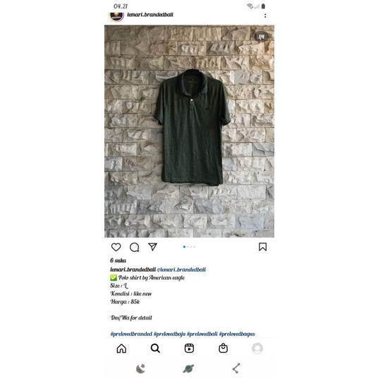 baju polo shirt american eagle