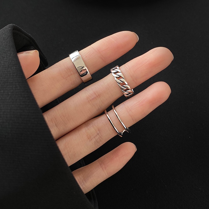 Set Ring Accessories Fashion Personality Retro