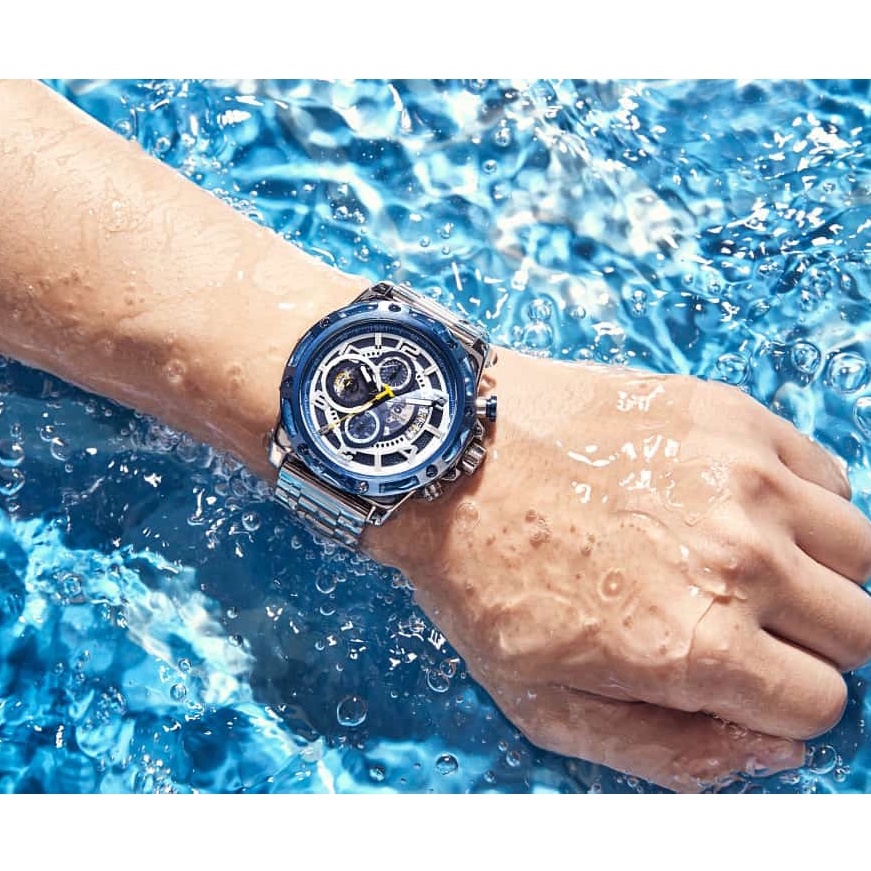 Jam tangan pria original terbaru anti air/Jam tangan pria dewasa mewah  /Jam tangan cowok  tali rant