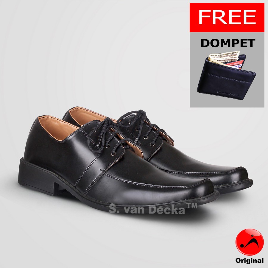 Sepatu Formal Pria S.van Decka D-TK019 + Gratis Dompet