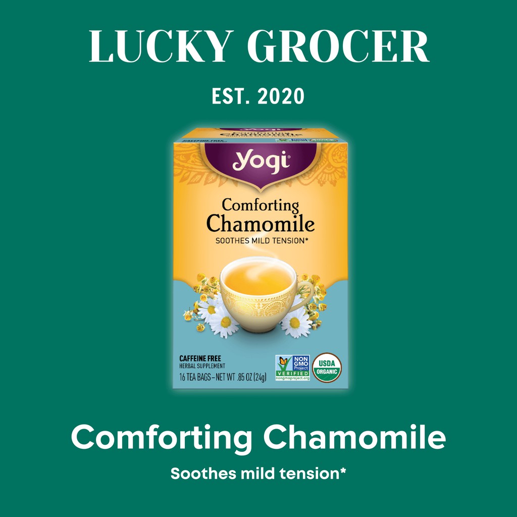 

Yogi Tea Comforting Chamomile Teh Tidur Rileks Chamomile Organik Herbal Sehat Bugar Caffeine Free