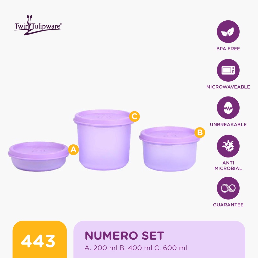 Twin Tulipware Numero Set