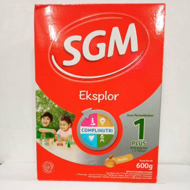 

SGM 1+ PLUS Madu / Vanilla 600 gr