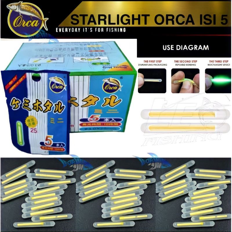 Starlite atau Ligh Stick digunakan Untuk Memancing Ikan Pada Malam Hari