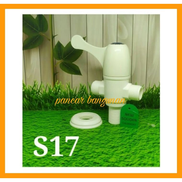 KRAN SHOWER TEE CABANG 2 SOLIGEN ENGKOL - KRAN SHOWER TEE PLASTIK SOLIGEN - KRAN SHOWER PVC SOLIGEN