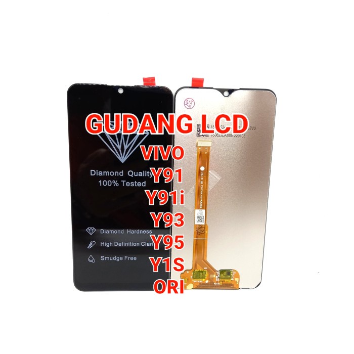 TERBARU- BISA COD LCD TOUCHSCREEN VIVO Y91 Y93 Y95 Y91C Y91i ORIGINAL UNIVERSAL - Hitam