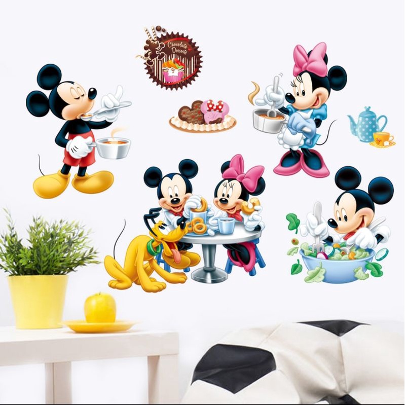 Wall Sticker 5D Motif Animasi Karaketer Anak / Room Decor Peel + Stick / Embellishment Art / Stiker Dinding Animasi