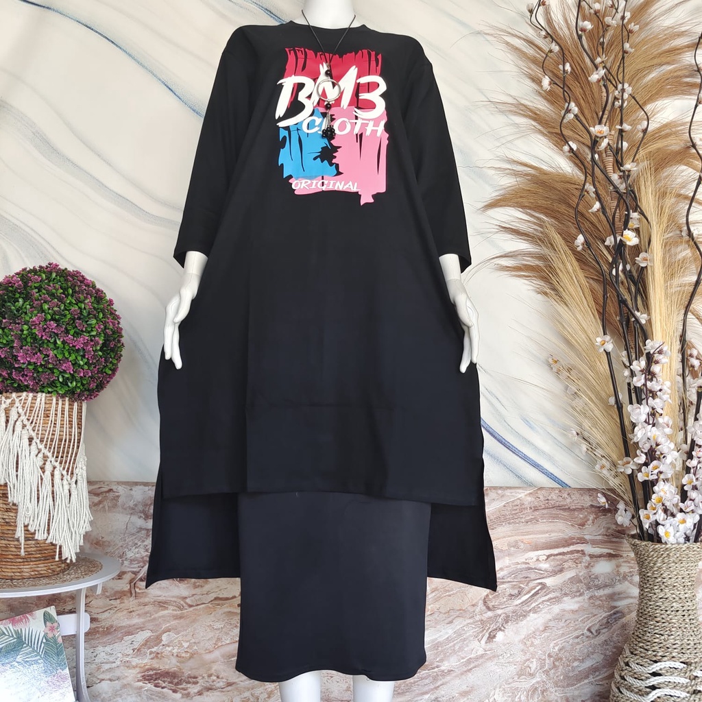 TGC Midi dress / midi dress muslim / midi dress bahan kaos / midi dress terbaru 2022 kekinian