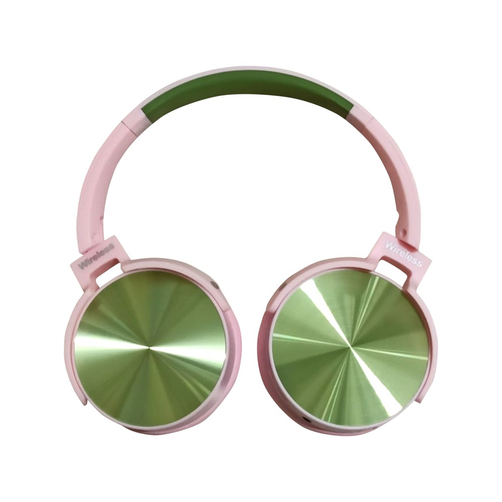 TK-BT950 Headphone Bluetooth Wireless Super Explosloive Bass-PINK HIJAU