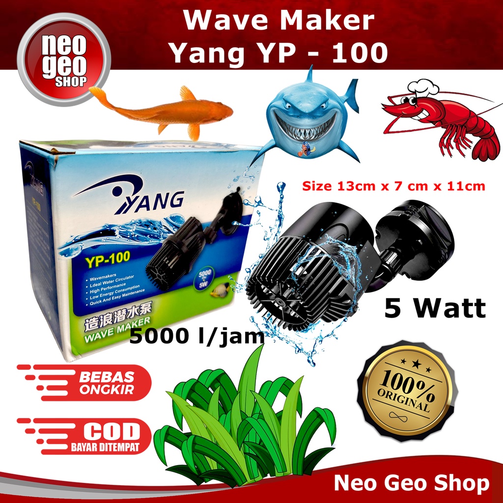 YANG YP 100 YP100 WAVE MAKER MESIN GELOMBANG OMBAK AQUASCAPE AQUARIUM