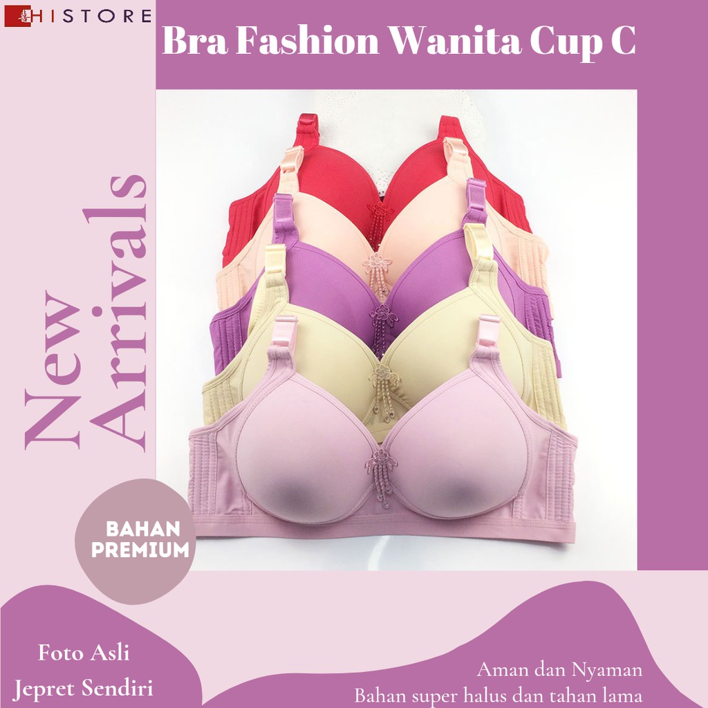 [HI] Bra BH JUMBO CUP C Fashion Wanita Bra wanita Premium Busa Tipis Tanpa Kawat Sangat Nyaman 201