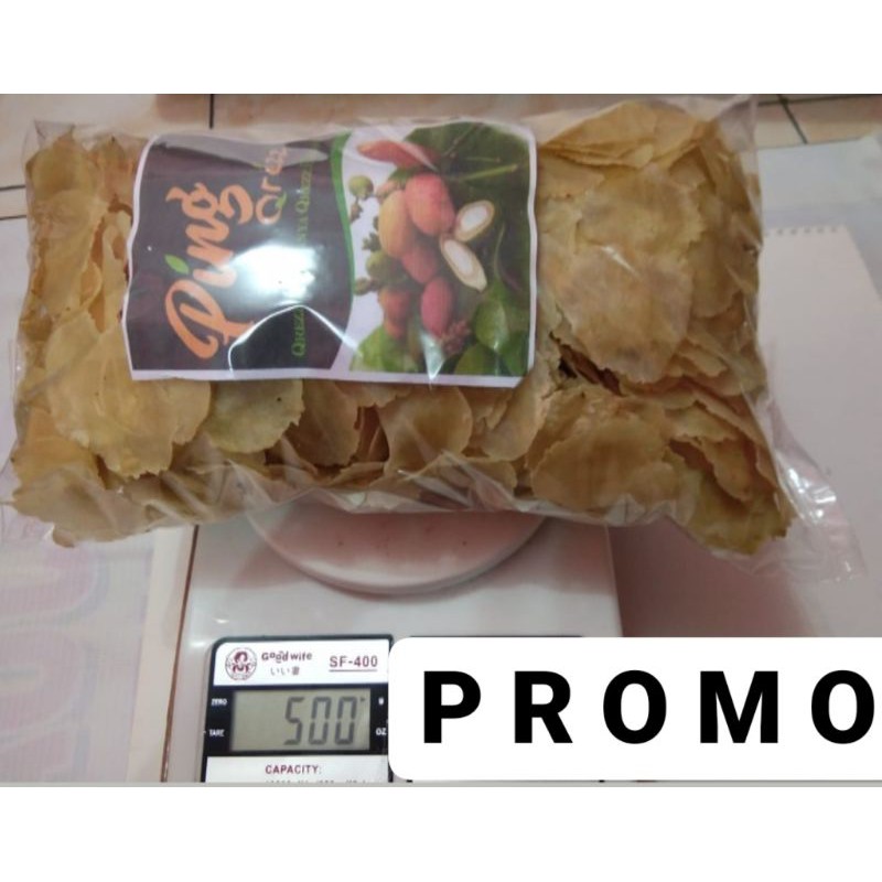 

emping melinjo/ emping mentah/emping asli menes 500 gram(biji melinjo satu & dua)