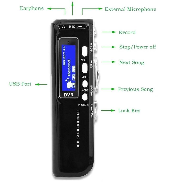 [KODE PRODUK GHN7N4751] alat perekam suara / voice recorder / mp3 player / mp3 player mini / penyada