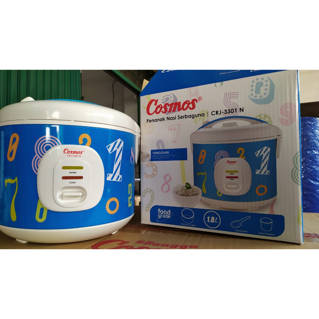 COSMOS Crj 3301 Rice cooker Magicom Penanak penghangat Nasi 1.8 L