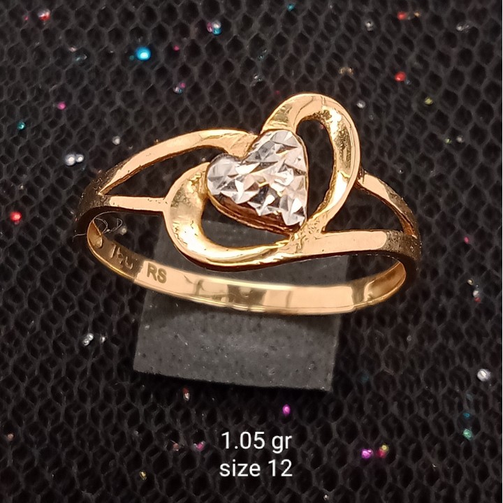 Cincin Emas 17K - 1.05 gr Kadar 750 - CMS100000009