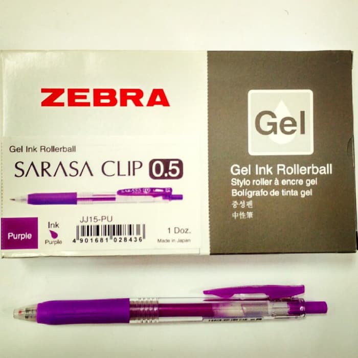 

Unik Zebra Sarasa Clip JAPAN Purple 0 5 Gel Ink Rollerball Pulpen Jel terakhir