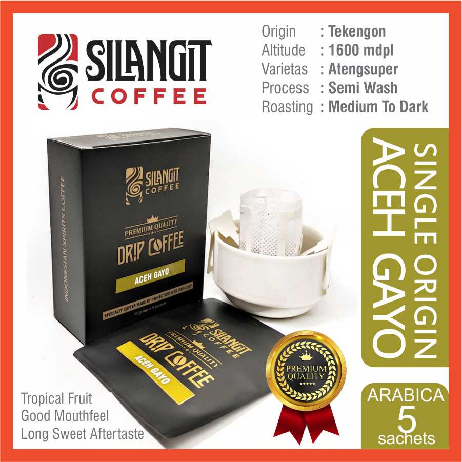 

Drip Coffee 15g Arabica Aceh Gayo (5 Sachet)