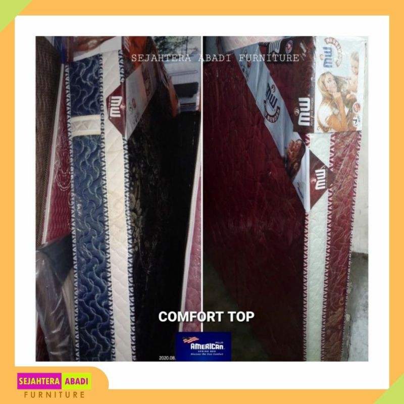 Kasur Busa American Spon Foam MW Egality Tebal 18 & 24 cm Garansi 10 Tahun Risleting & Quilting Comf