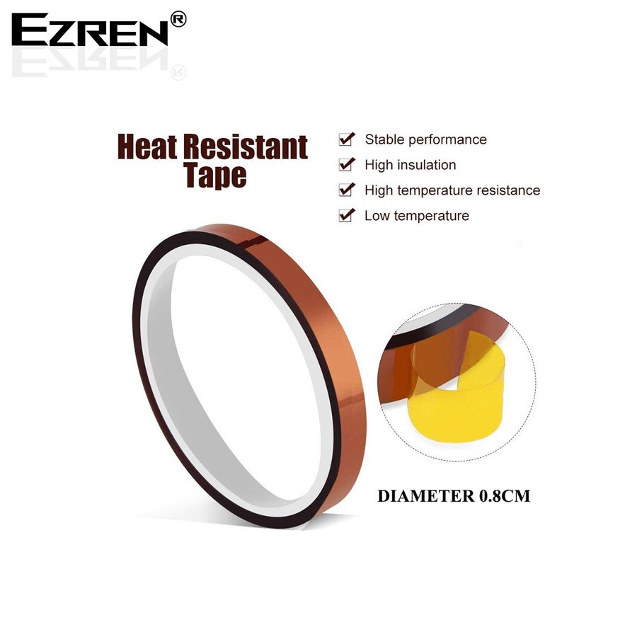 Ezren 0.8CM Isolatif Antipanas Kopten Perekat Elektronik BGA Tape