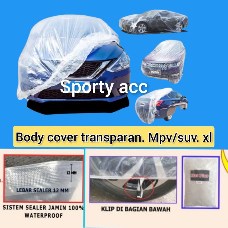 body cover transparant ford everest